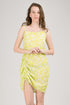 Gregg Mini Dress in Neon Green